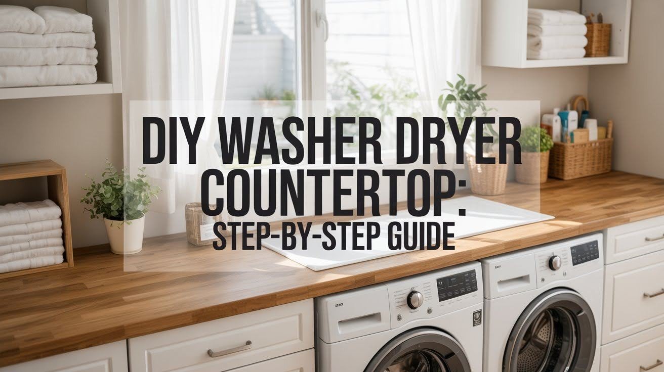 DIY Washer Dryer Countertop