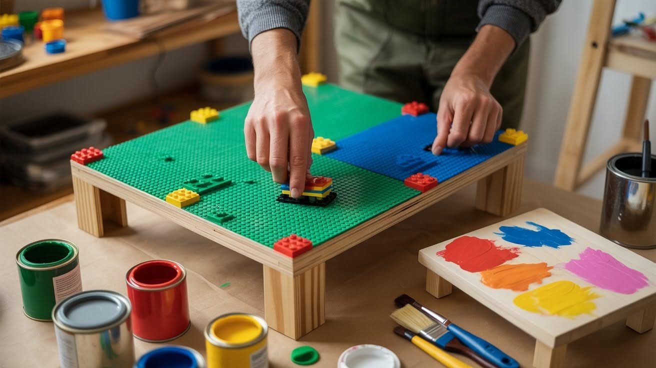 Add Lego Baseplates and Finishing Touches