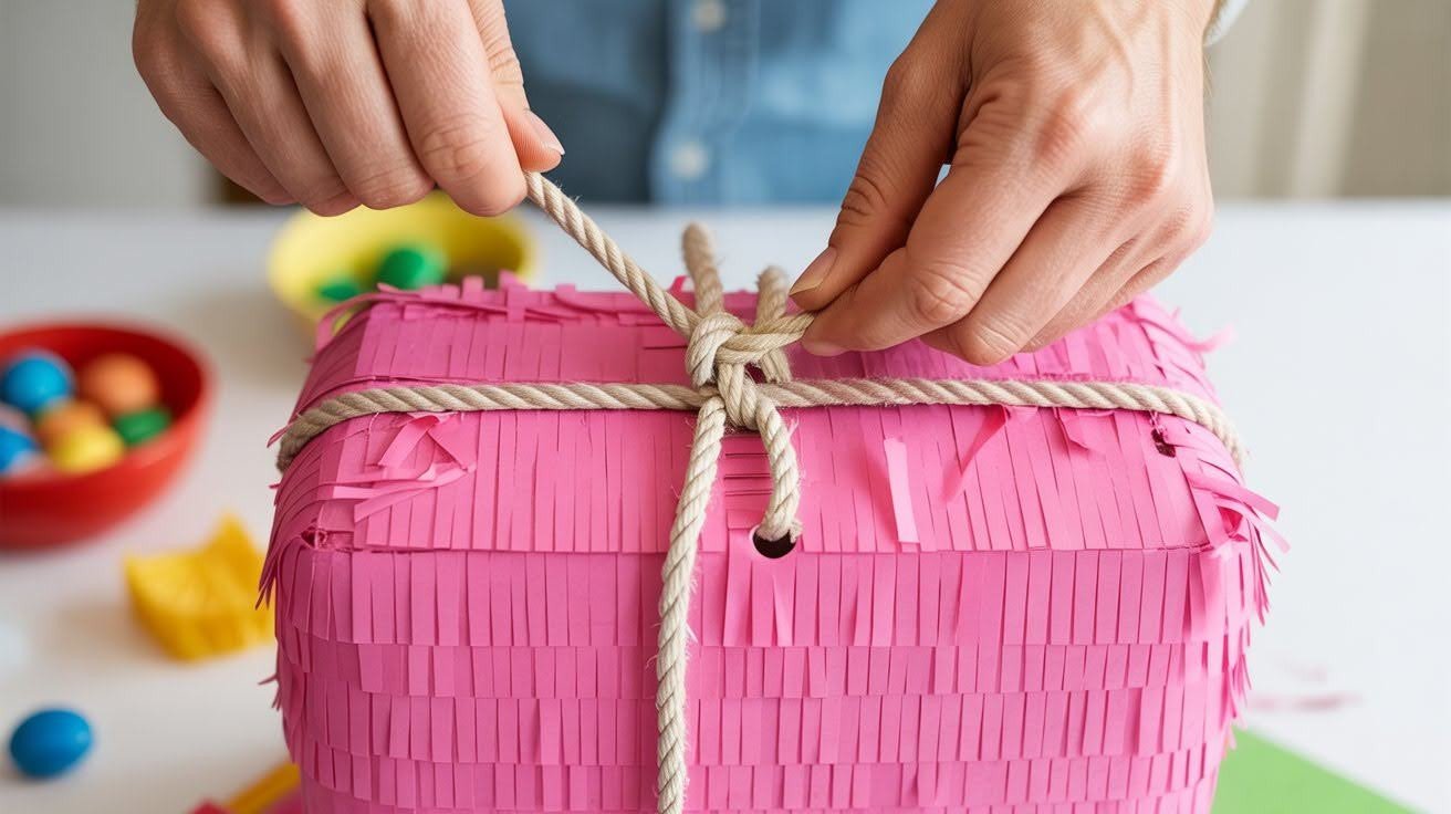 Add the Candy Opening and String