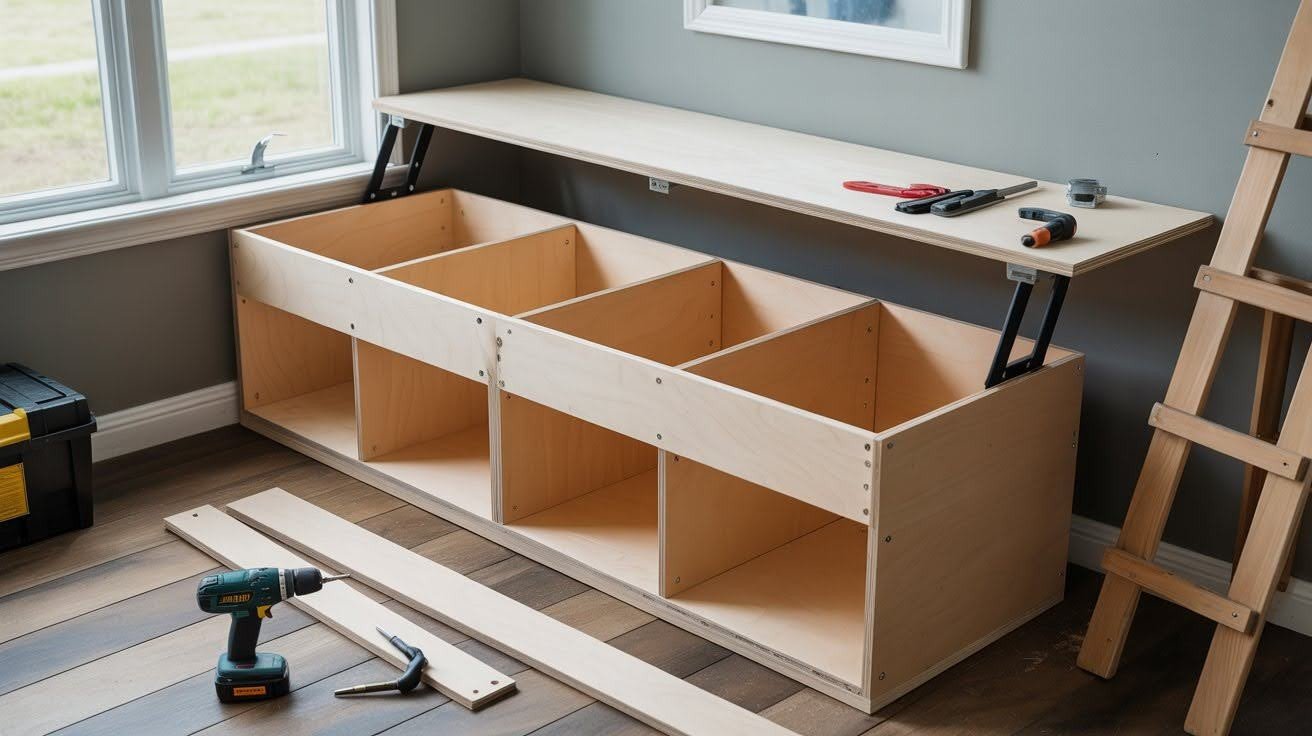 Add the Storage Box and Top