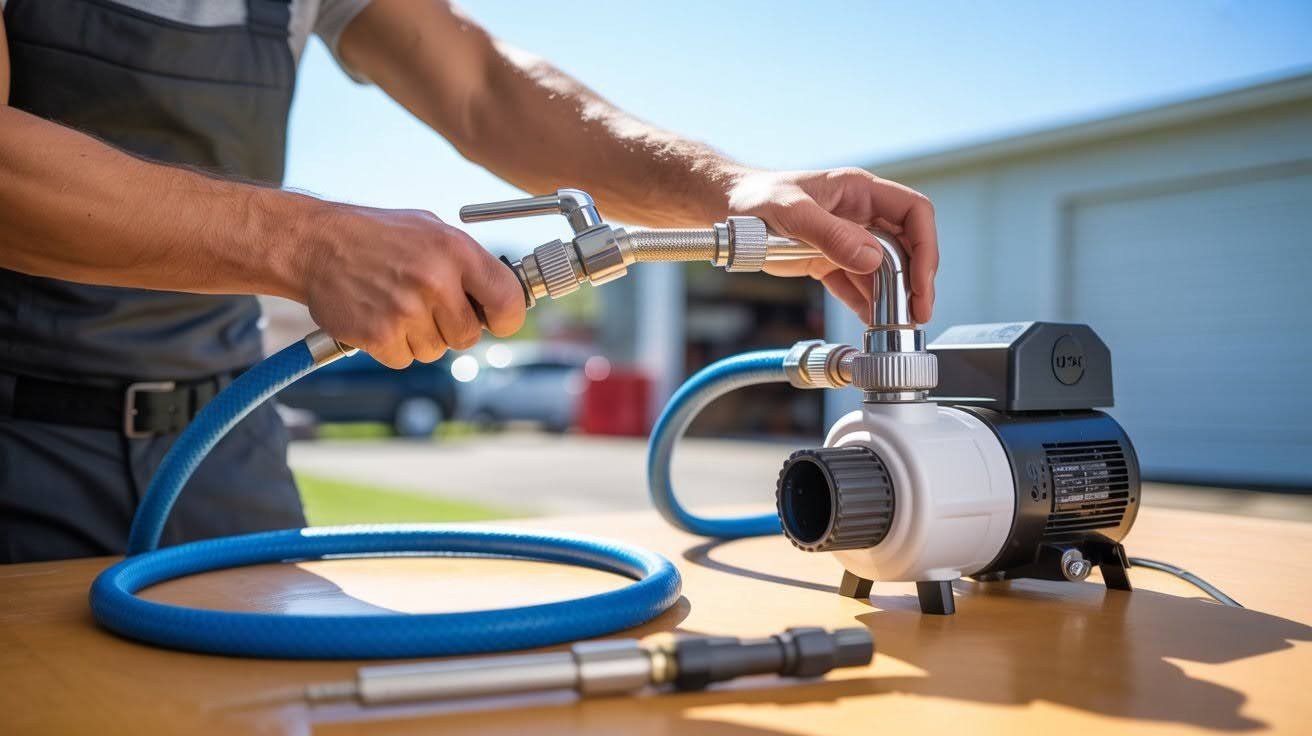 Connect the Hose and Wand