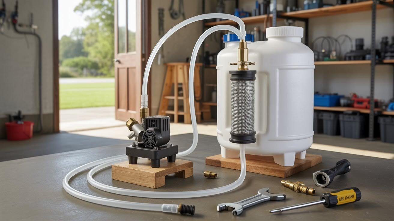 Set Up the Pump and Tank