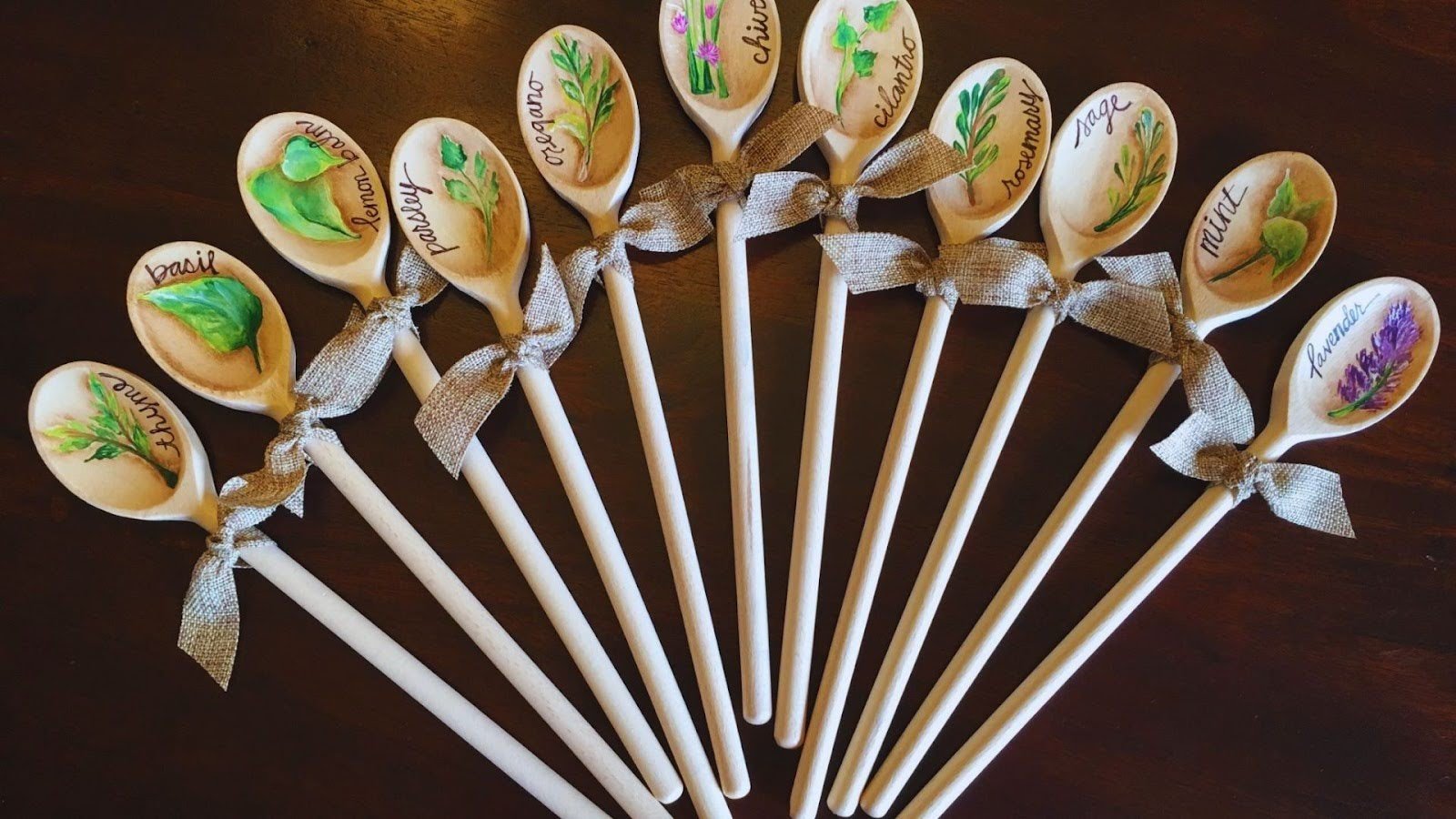 Wooden Spoon Garden Markers